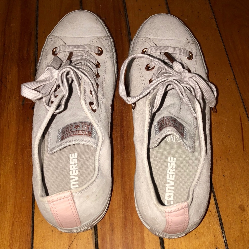 Off-White Leather Converse All-Stars